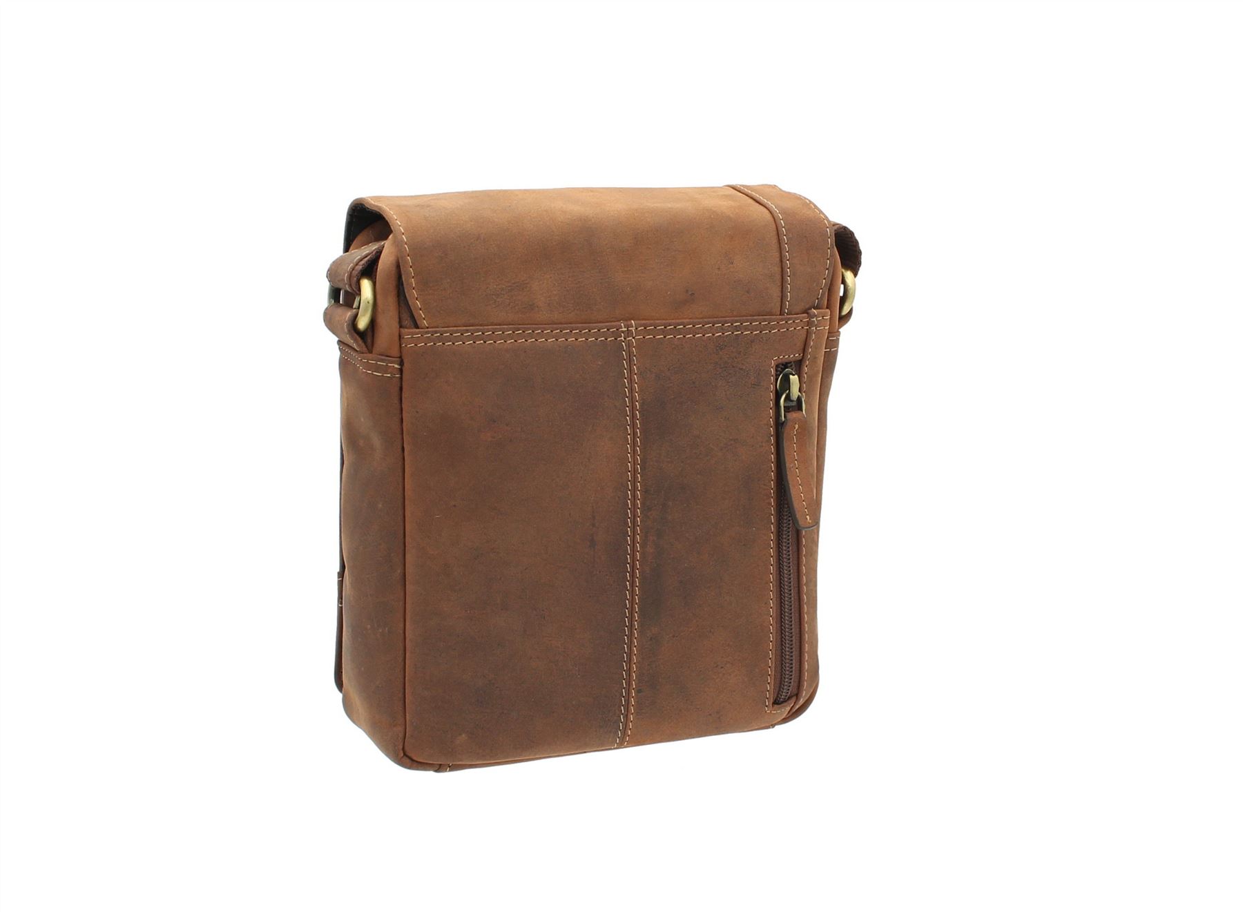 Mensajero/bolso de viaje de cuero compacto Visconti S7 - Imagen 21 de 38