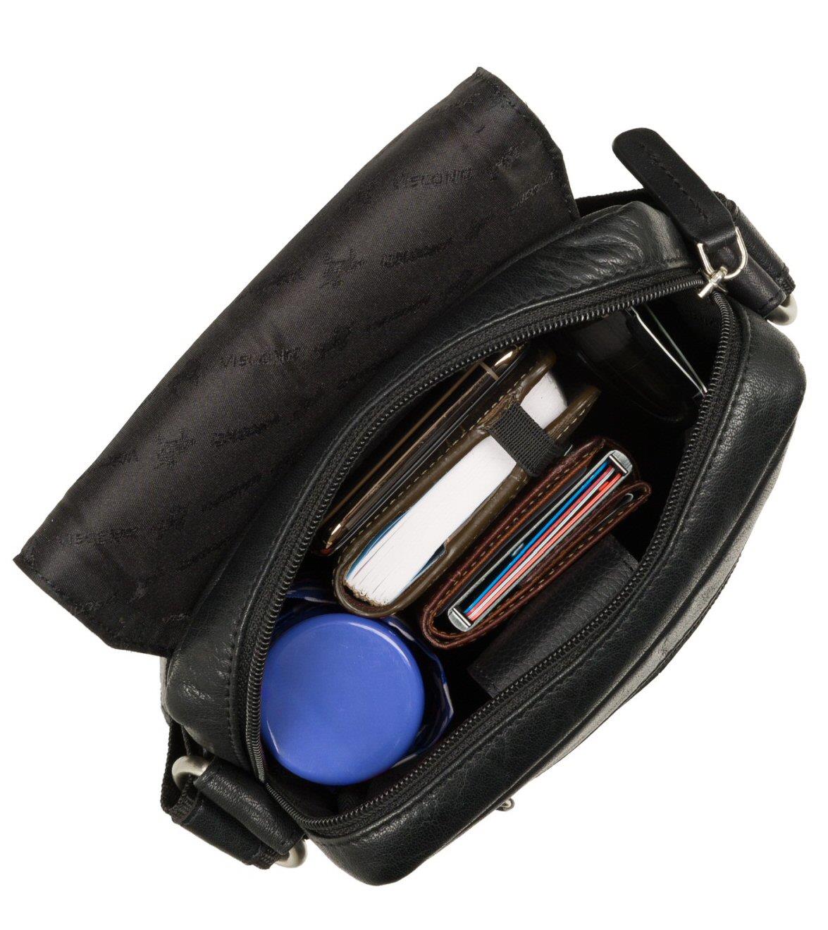 Mensajero/bolso de viaje de cuero compacto Visconti S7 - Imagen 5 de 38