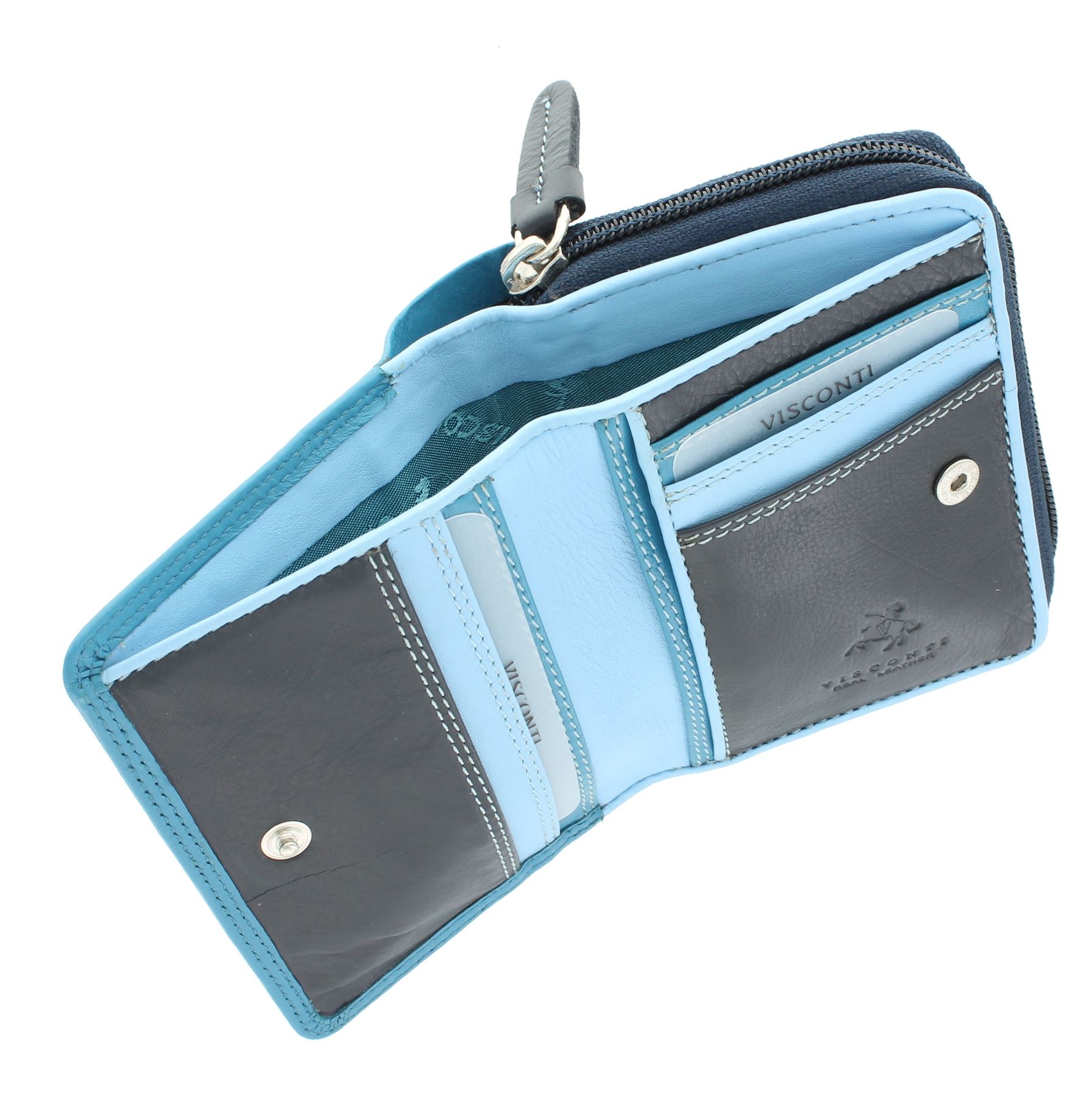 Visconti Rainbow Leather Ladies Purse Style RB53 RFID blocking eBay