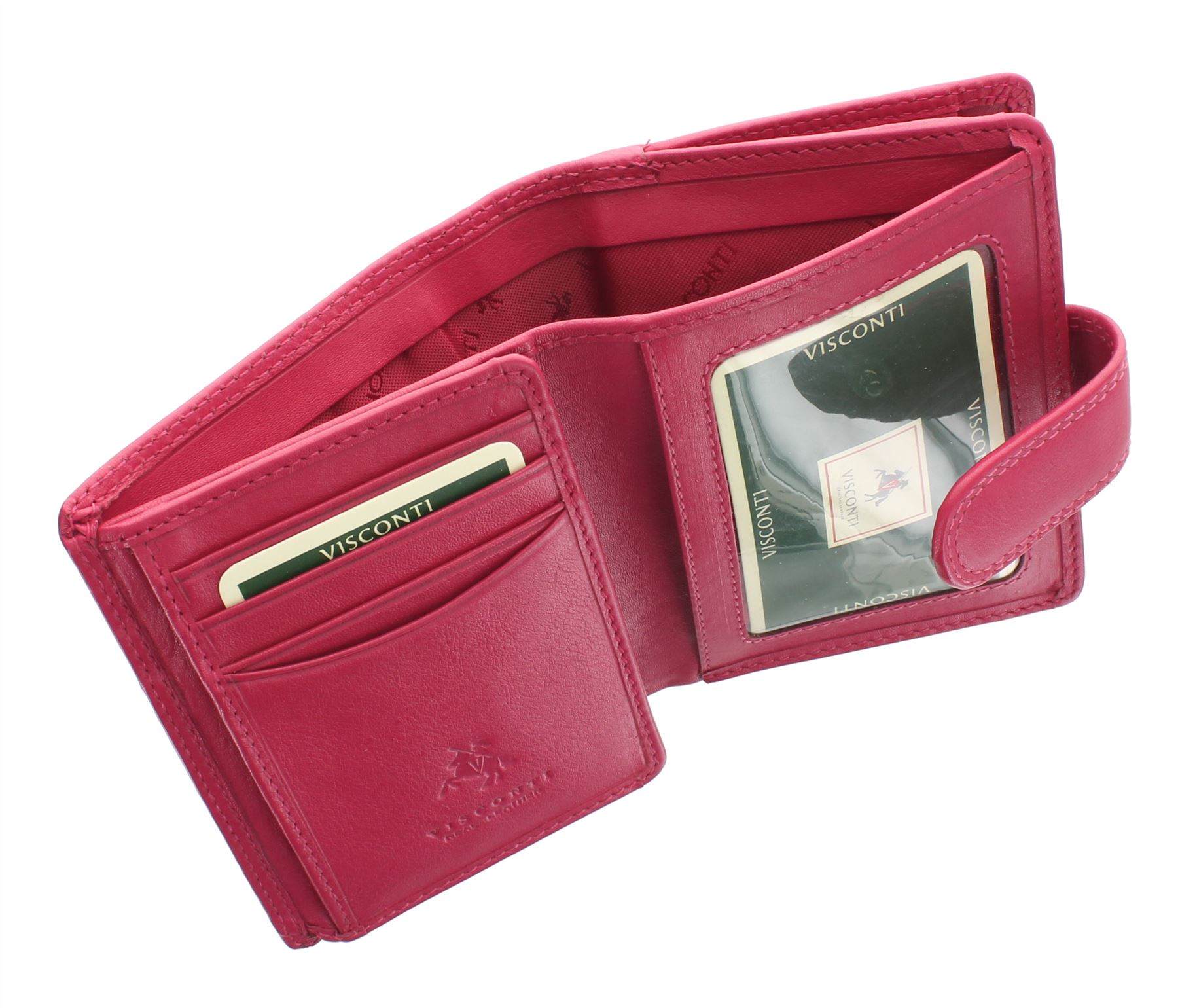 Visconti Heritage Collection SOHO Compact Leather Purse With Tab Closure HT31