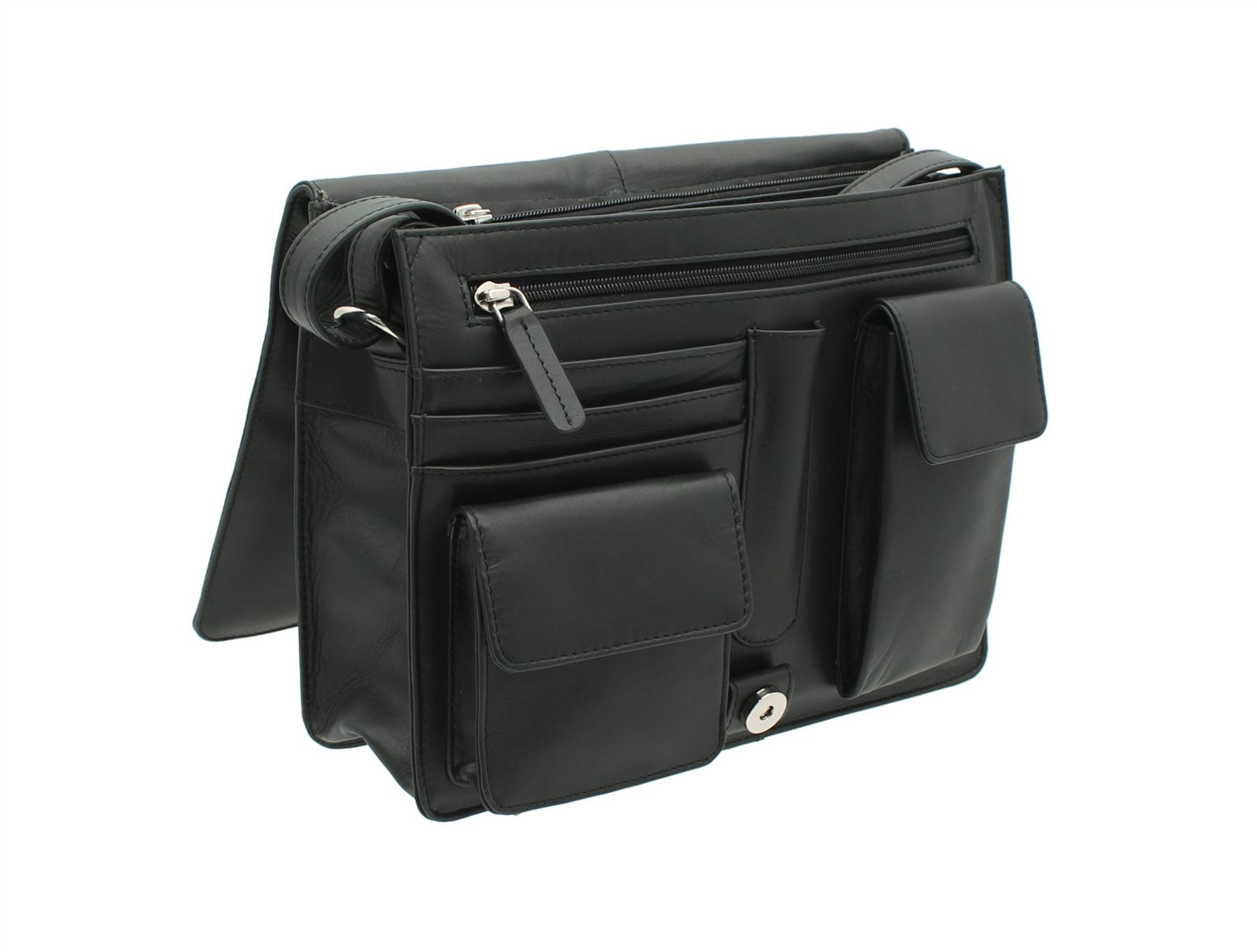 Leather Organizer scurorossosabbia Visconti 754 Bag Neromarroneblu Yfyb67g