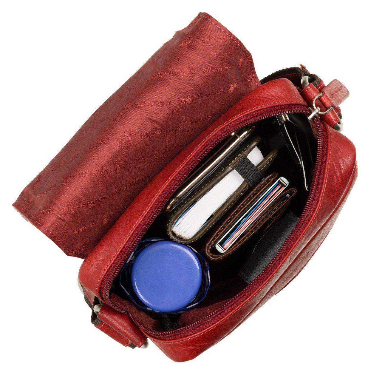 Mensajero/bolso de viaje de cuero compacto Visconti S7 - Imagen 27 de 38