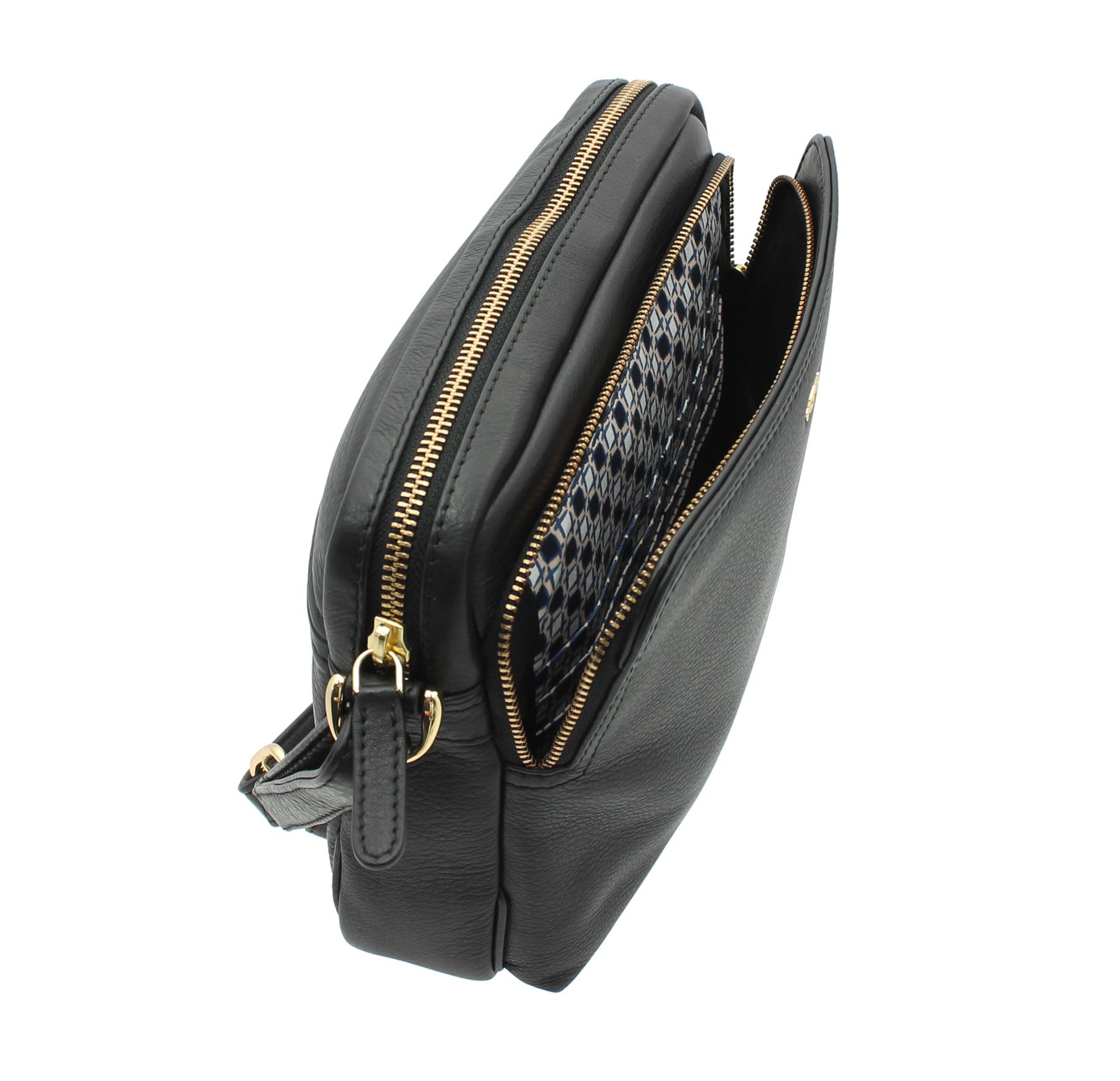 Tula NAPPA ORIGINALS Zip Top Leather Shoulder / Cross Body Organiser