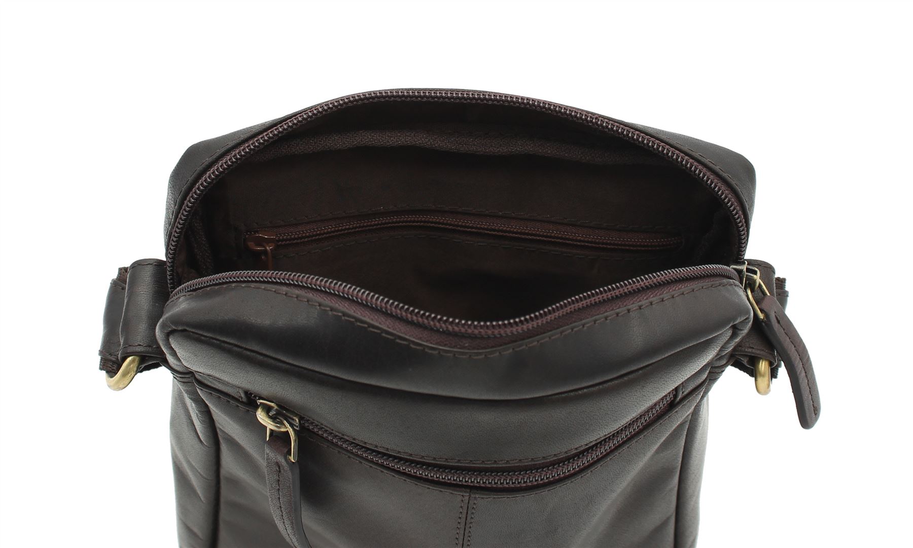 Mensajero/bolso de viaje de cuero compacto Visconti S7 - Imagen 11 de 38