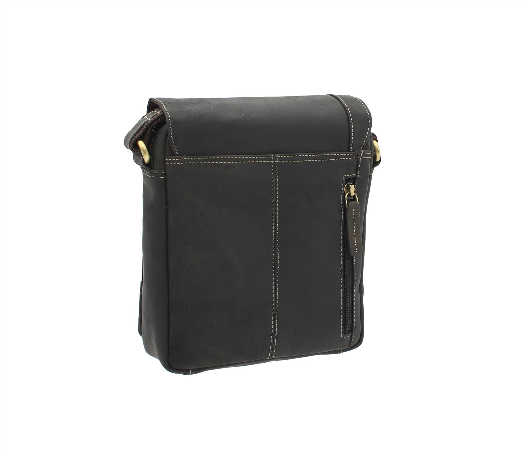 Mensajero/bolso de viaje de cuero compacto Visconti S7 - Imagen 15 de 38