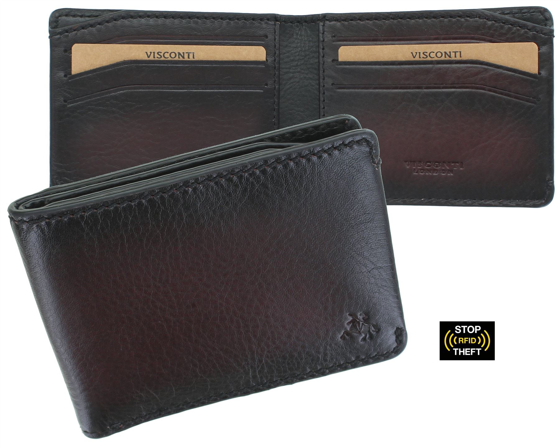 Visconti Montpellier Collection Vespa Cartera de piel RFID - Tap and Go MT90 - Imagen 8 de 20