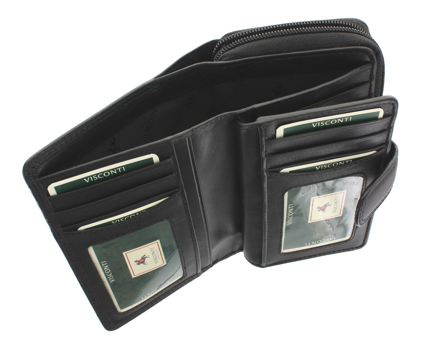 Visconti Heritage Collection MADAME Leather Purse With Tab Closure HT33