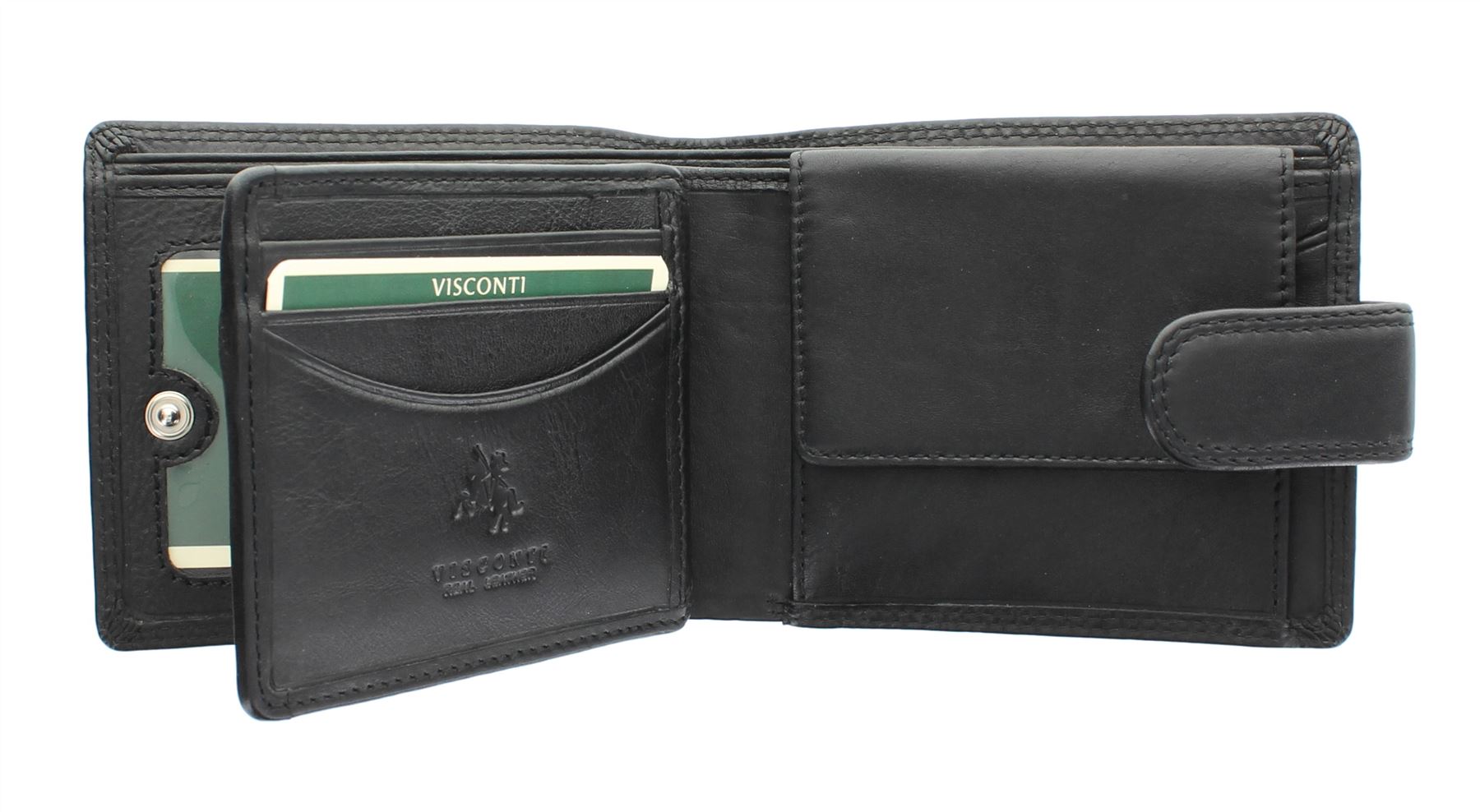 Cartera de cuero Visconti Heritage Collection KNIGHTSBRIDGE bloqueo RFID HT10 - Imagen 3 de 14