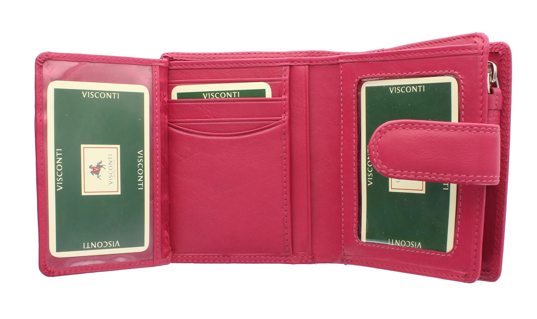 Visconti Heritage Collection SOHO Compact Leather Purse With Tab Closure HT31