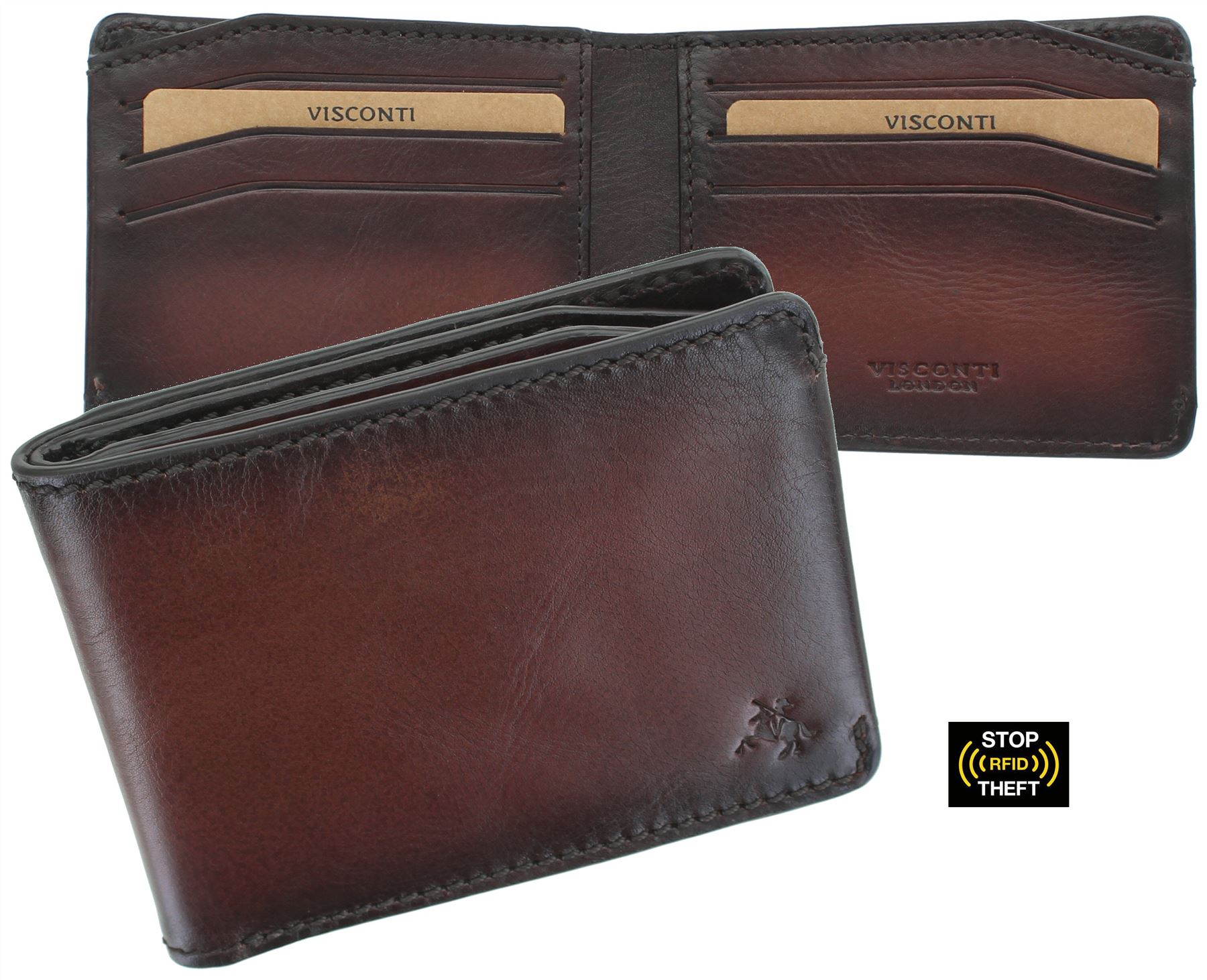 Visconti Montpellier Collection Vespa Cartera de piel RFID - Tap and Go MT90 - Imagen 20 de 20