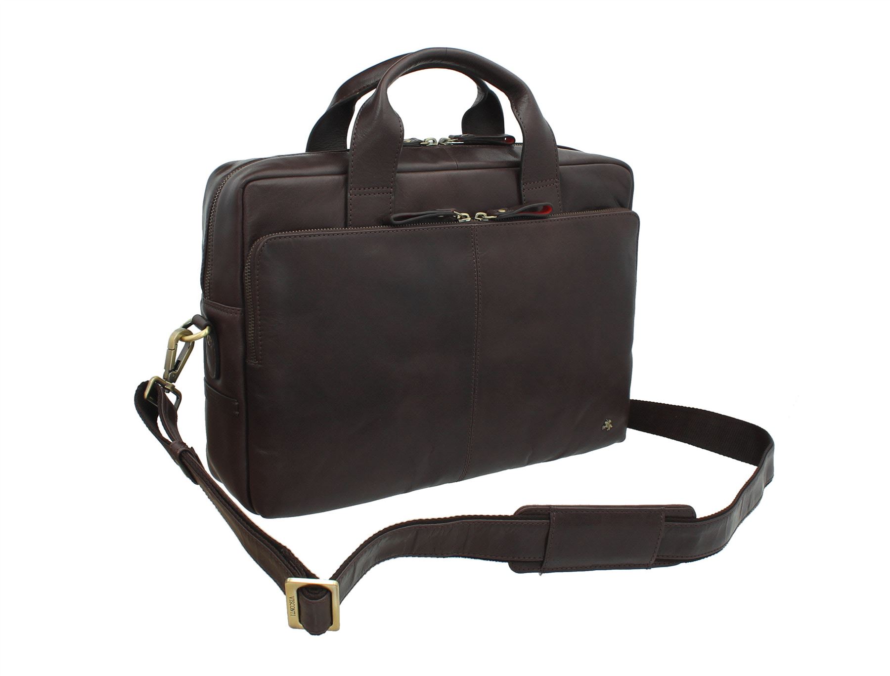 Visconti Merlin Range Leather Laptop Bag Hugo 13 ML30 eBay