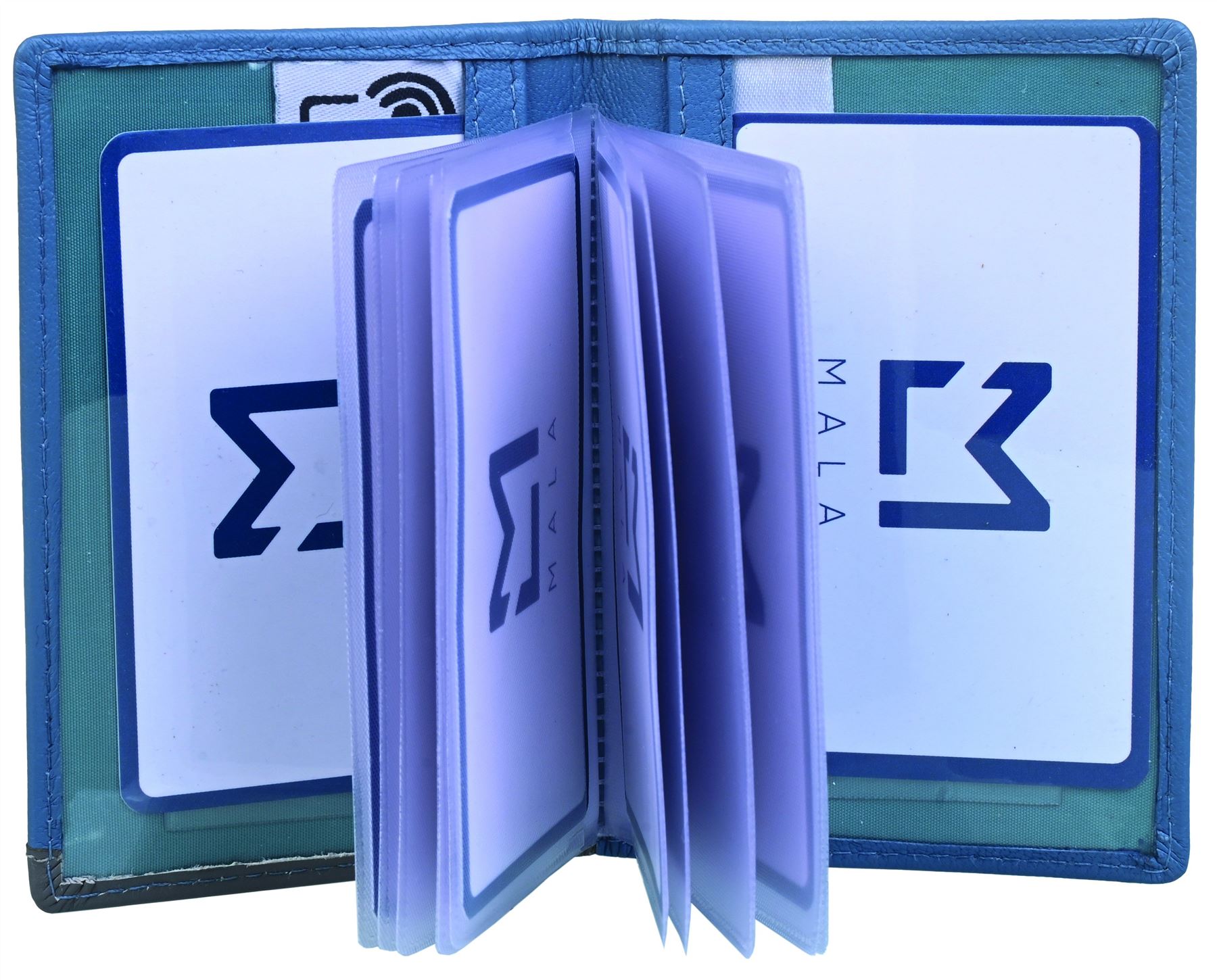 Mala Leather Lundi Collection Leather Travel/Credit Card Holder RFID 676_82 - 第 3/4 張圖片