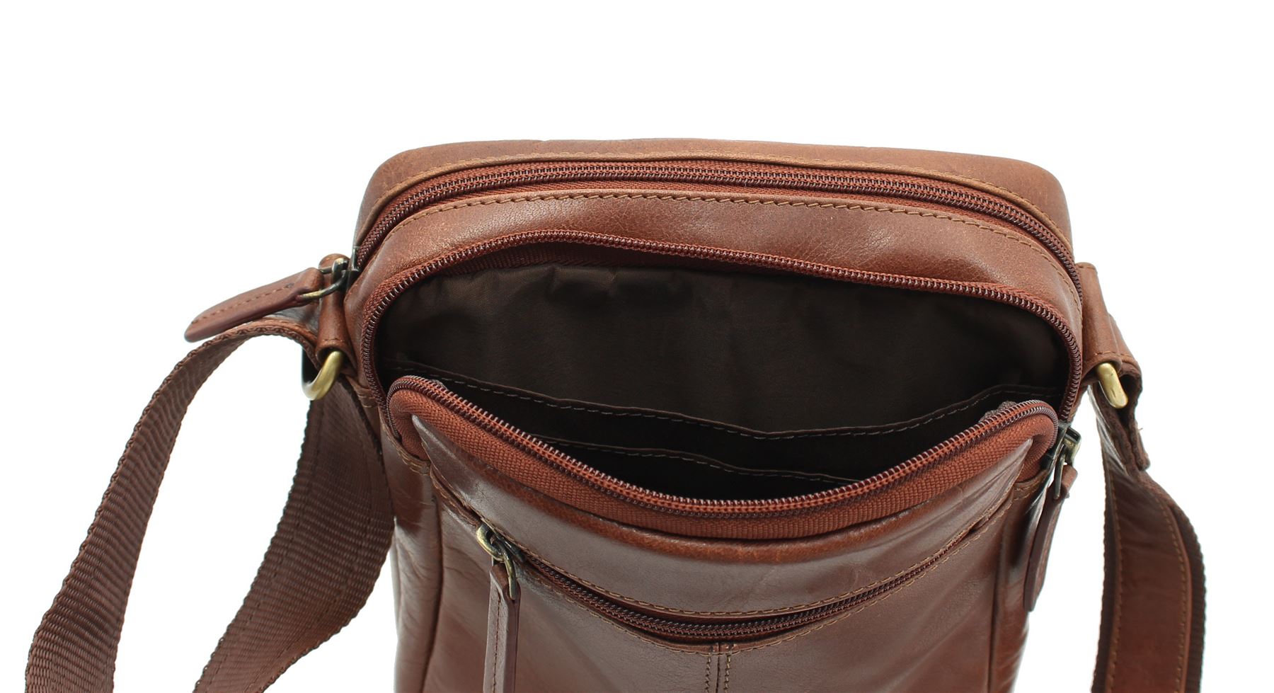 Visconti Compact Leather Messenger / Travel Bag S8 eBay