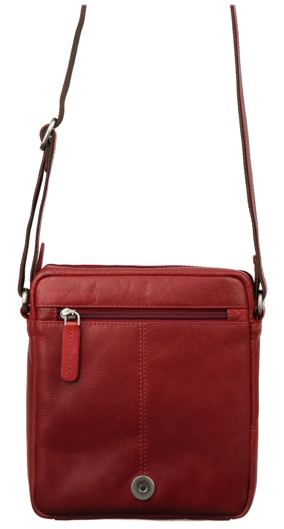 Mensajero/bolso de viaje de cuero compacto Visconti S7 - Imagen 31 de 38
