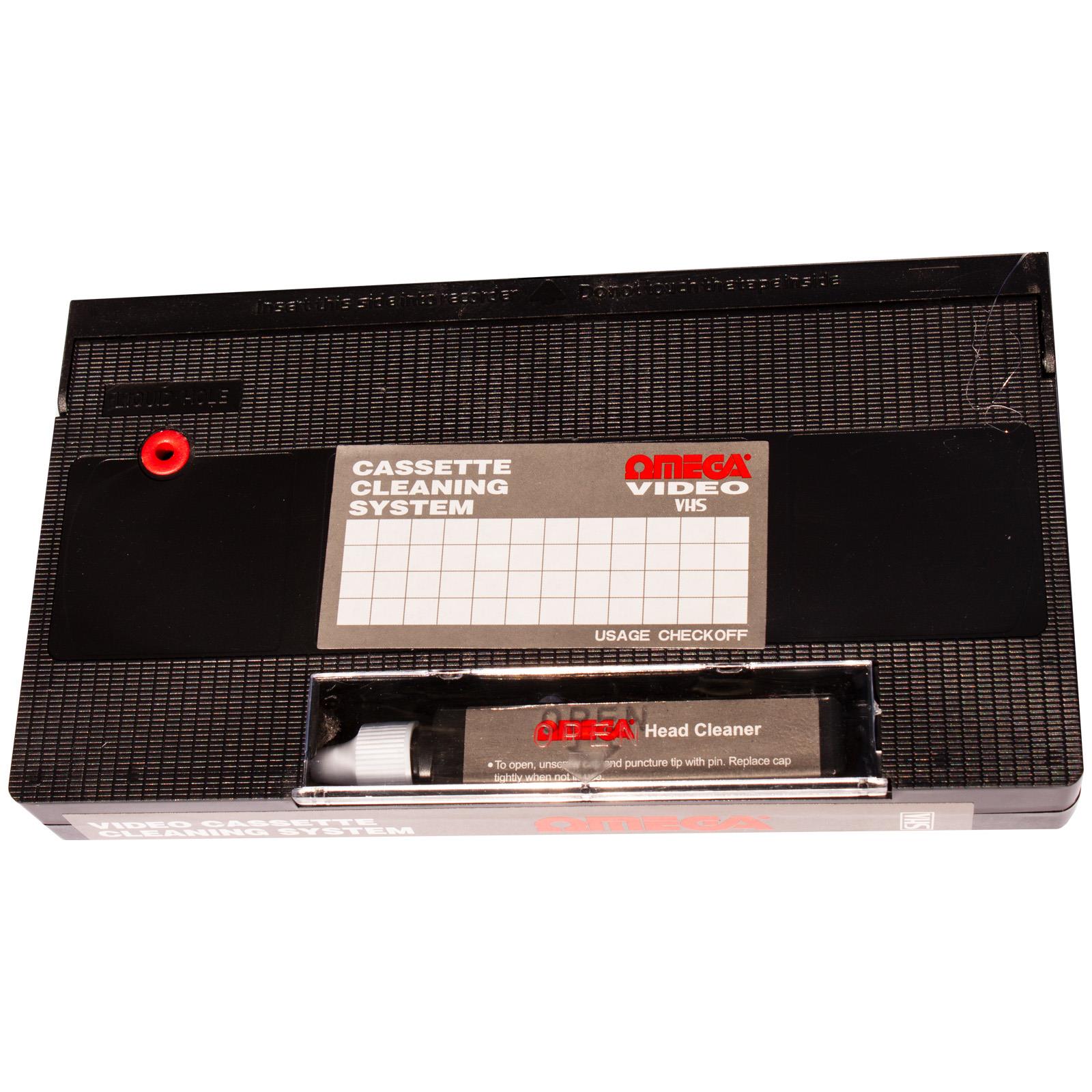 VHS Video Head Cleaner Tape With Cleaning Fluid Wet and Dry Use eBay