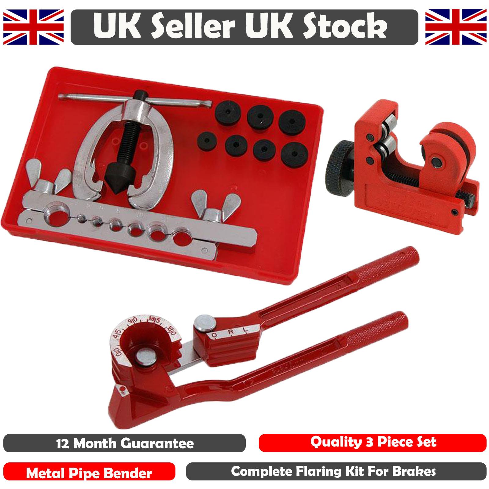 Brake Fuel Pipe Tube Repair Set Metric Flaring Kit Mini Bender /& Tube Cutter
