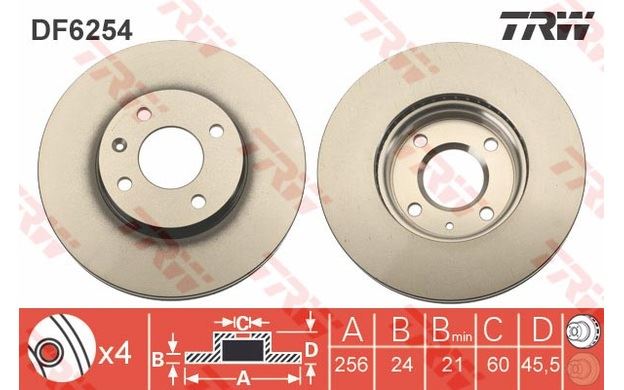 Bosch 2x disques de frein avant pour Chevrolet SPARK 1.2 garantie 5 ans NEUF