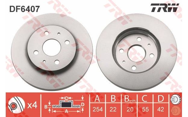 DAIHATSU SIRION 254mm DISC BCF1426G FRONT CALIPER SLIDER PINS GUIDE KIT FITS