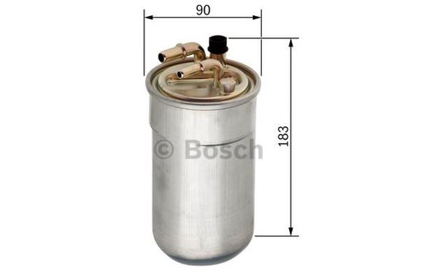 Bosch F026 402 063 Fuel Filter Metal Type Exchange Box 64mm 90mm Diameter