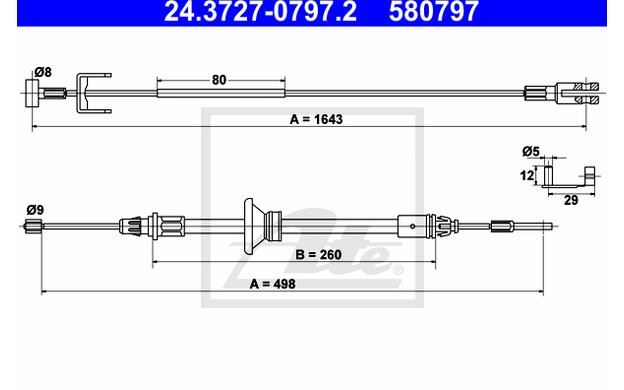 Vauxhall Vivaro Nissan Primastar Renault Trafic 2001-2016 Left Handbrake Cable