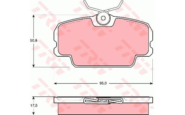 Discount Car Parts 4x TRW Front Brake Pads GDB3312
