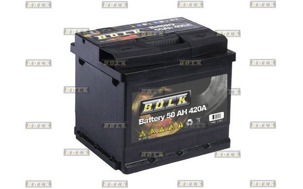 Batterie Voiture BOLK 50Ah 420A - Démarrage Puissant, Fiable, Pour Véhicules Essence Ou Diesel
