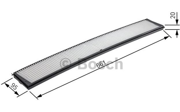 1987432336 Carbon Cabine Filtre Adapté Pour Divers Véhicules-Bosch