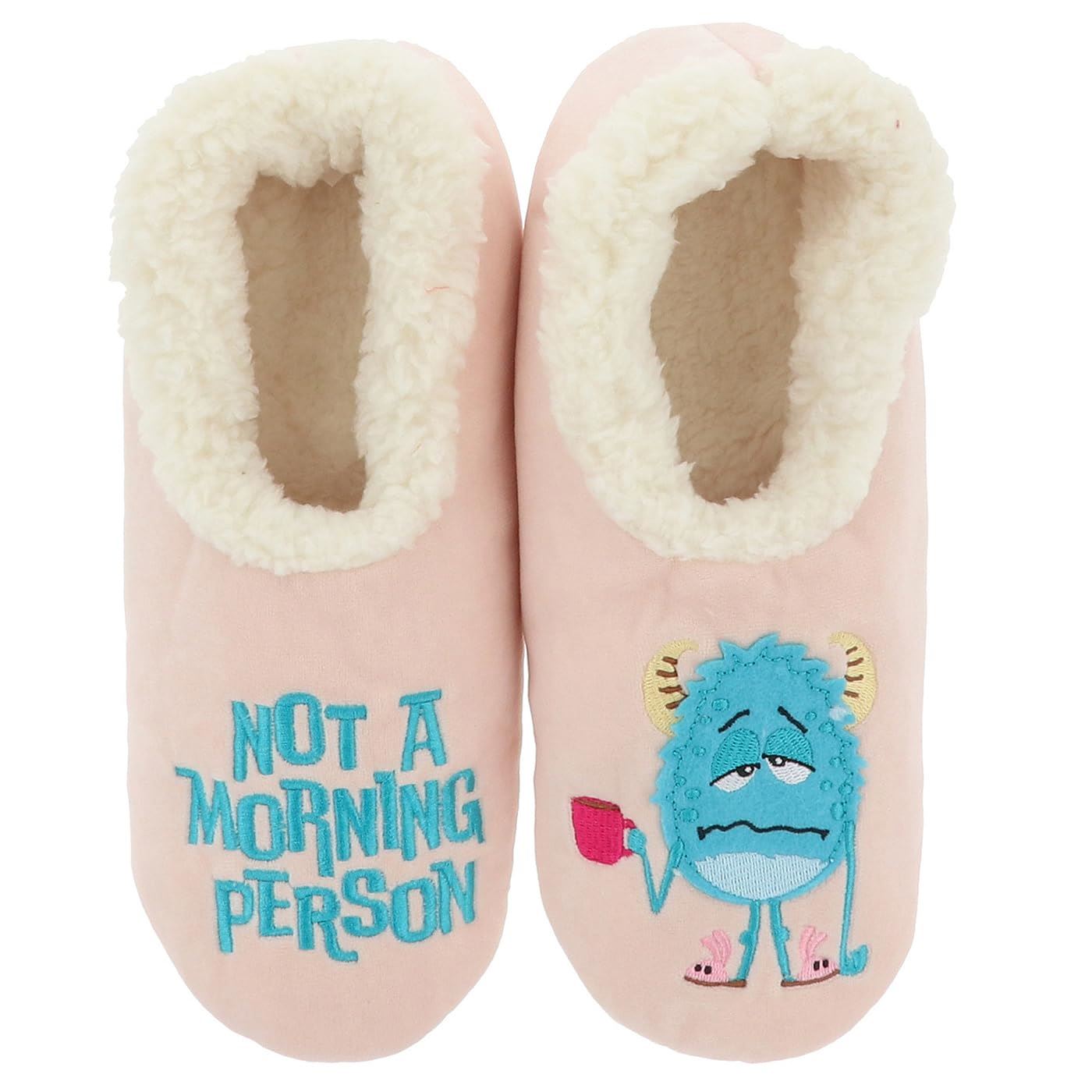 Snoozies! Pairables Soft Sherpa Fleece Womens Slippers Wine, Chocolate & More - Picture 10 of 11