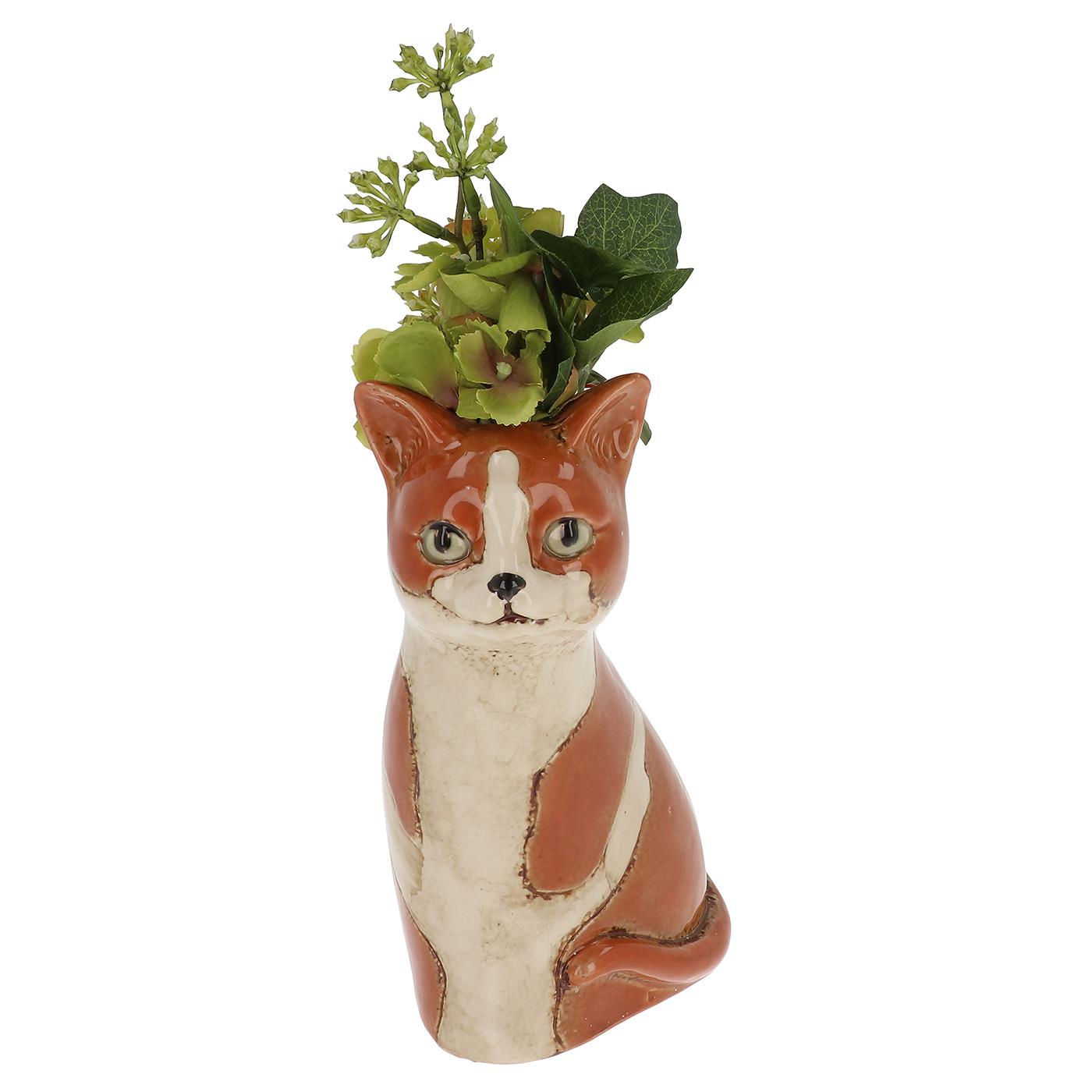 Shudehill Giftware Village Pottery Top Cat Hand Finished Keramik Vase - Bild 5 von 5