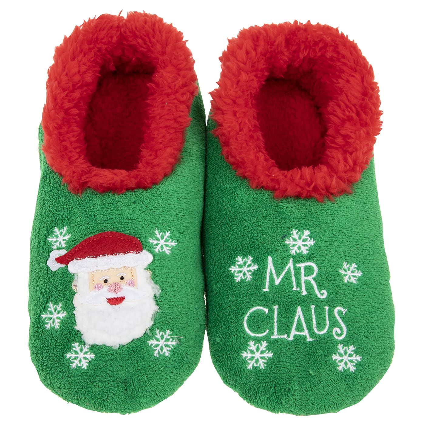 Snoozies Christmas Sherpa Fleece Slipper Pairables - Men, Ladies & Kids - Picture 6 of 7