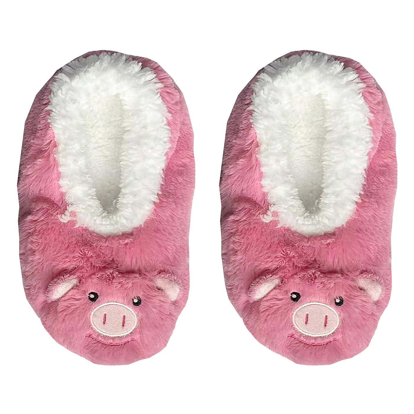 Snoozies! Sherpa Fleece Children's Slippers Non Slip Sole - Furry Foot Pals - Picture 11 of 11