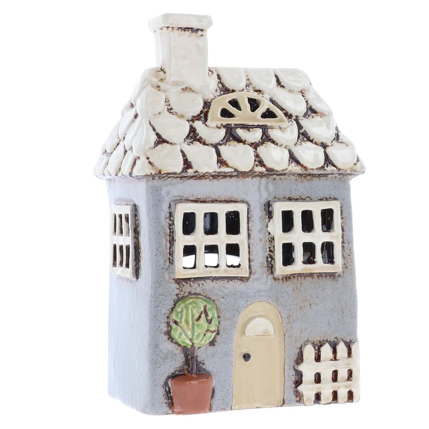 Shudehill Geschenkware Keramik Dorf Keramik Gartenhaus Teelicht Halter - Bild 3 von 4