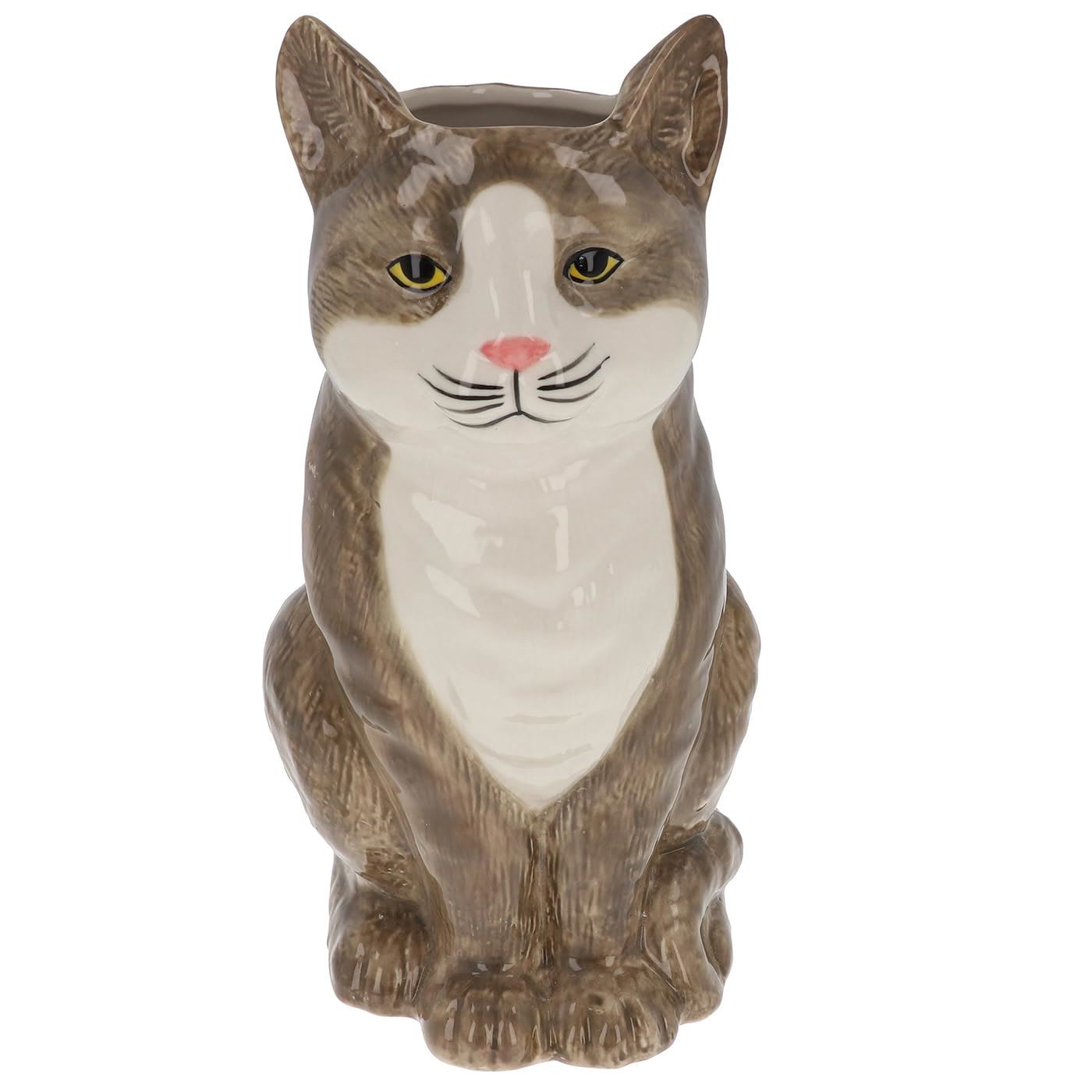 Shudehill Giftware Moggy Pots Vase Black & White or Ginger Cute Cat Plant Pot - Bild 8 von 13