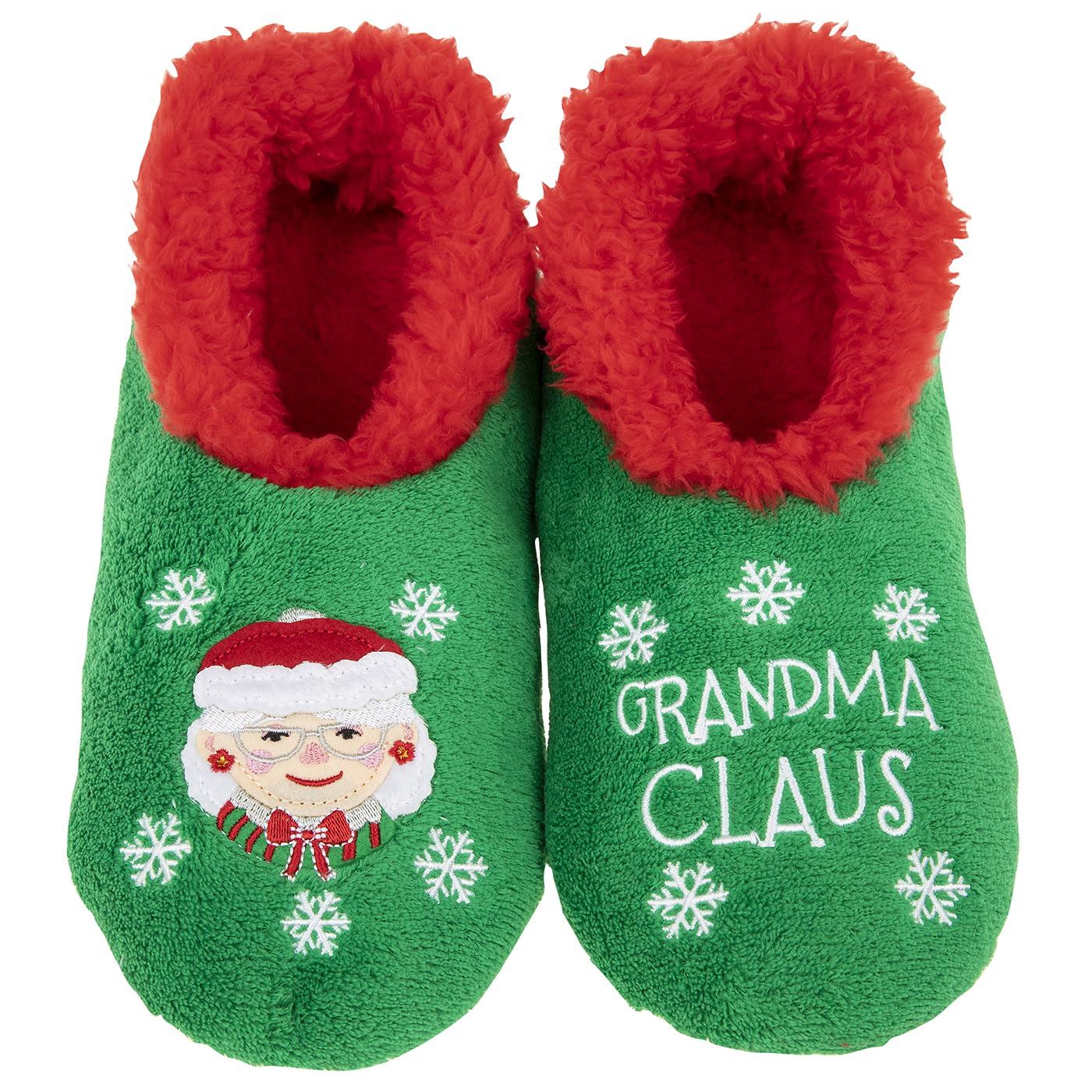 Snoozies Christmas Sherpa Fleece Slipper Pairables - Men, Ladies & Kids - Picture 3 of 7