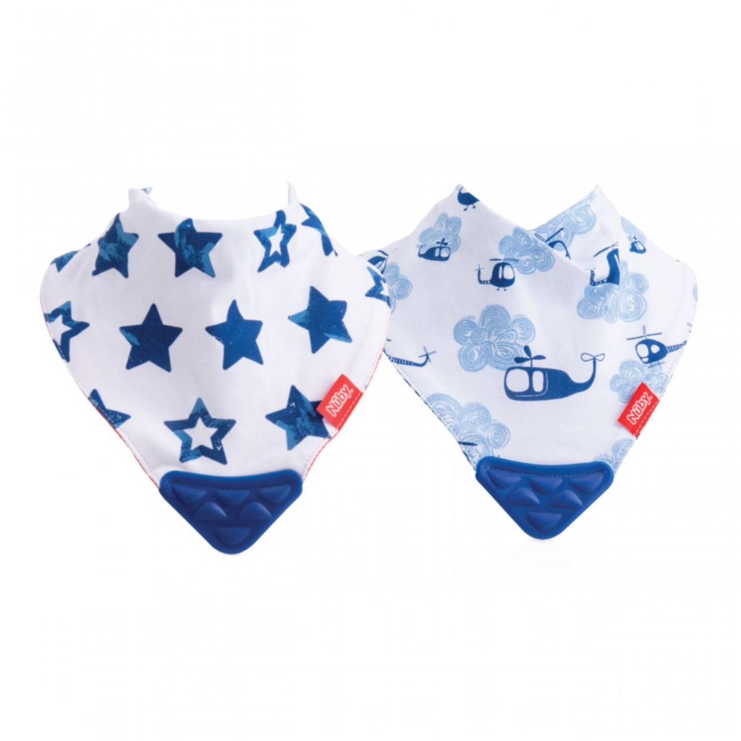 paquete de 3 Nuby Bandana dentición Baberos