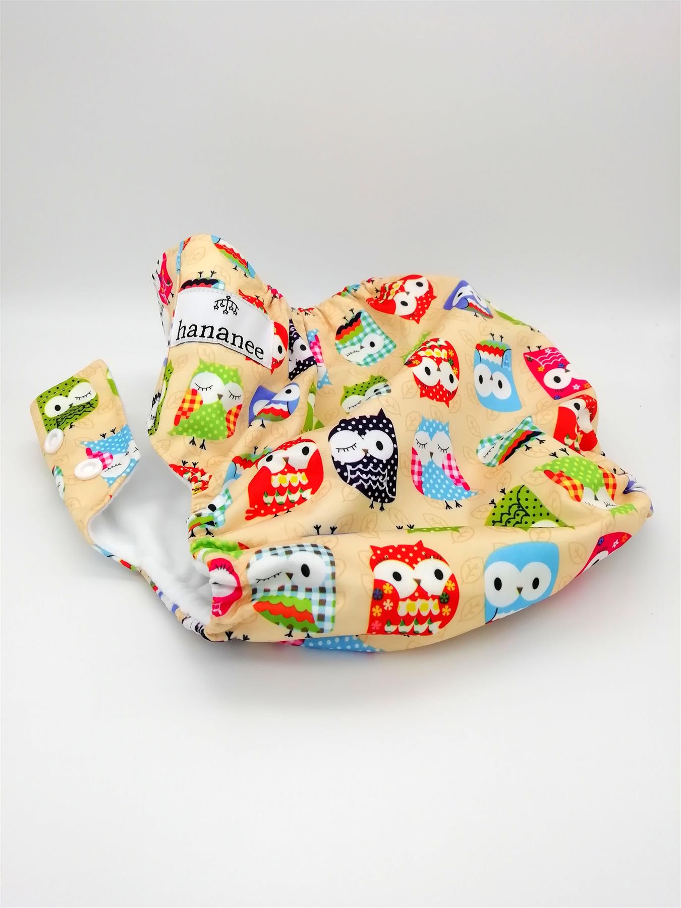 Hananee Baby Cloth Diapers with Bamboo Charcoal Insert All-In-One Nappy Zebra