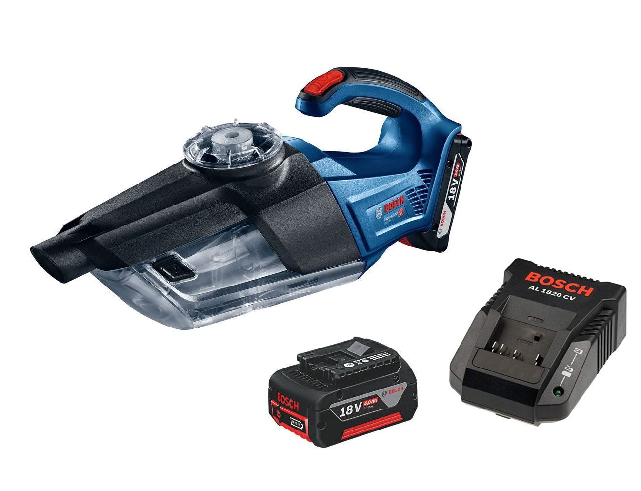Bosch GAS 18V1 Cordless Vacuum Cleaner 1 x 4.0Ah + Charger