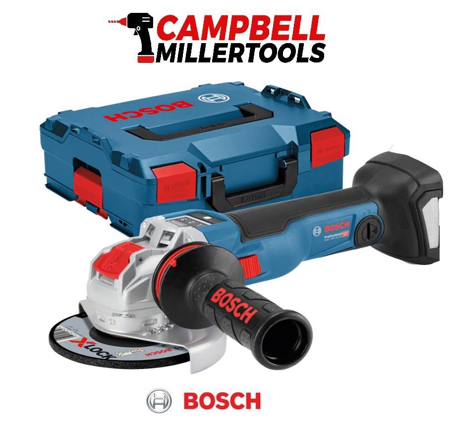 Bosch GWX 18 V10 SC 125mm Cordless X Lock Angle Grinder in LBOXX