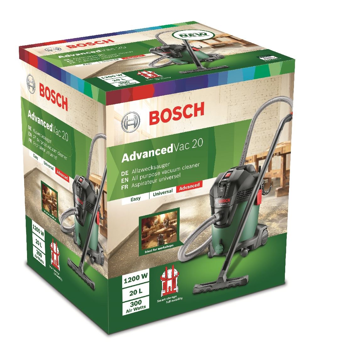 Bosch AdvancedVac 20 Wet and Dry Vacuum Cleaner 240v 06033D1270 eBay