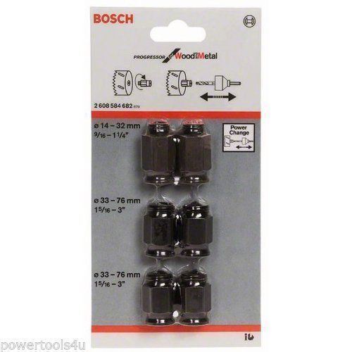 Bosch 6piece Hole Saw Adapter Set 2608584682 3165140262705 eBay