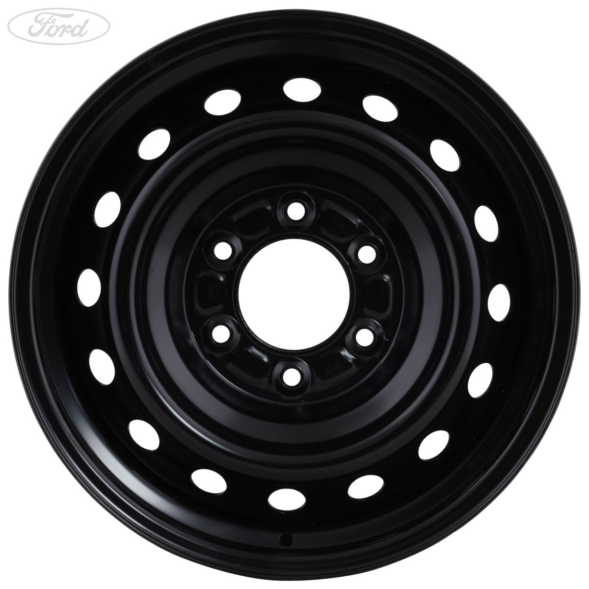 Genuine Ford Ranger Mk4 17" Spare Steel Wheel Black 6 Stud Single 2011