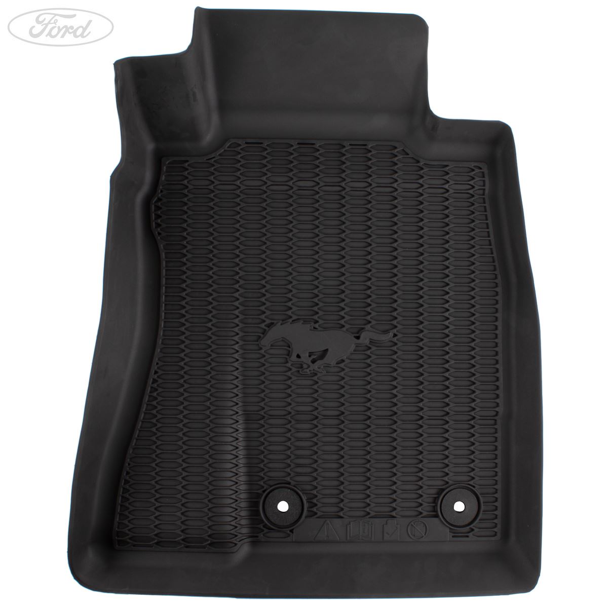 Genuine Ford Mustang Performance Front & Rear Rubber Floor Mats 2203066