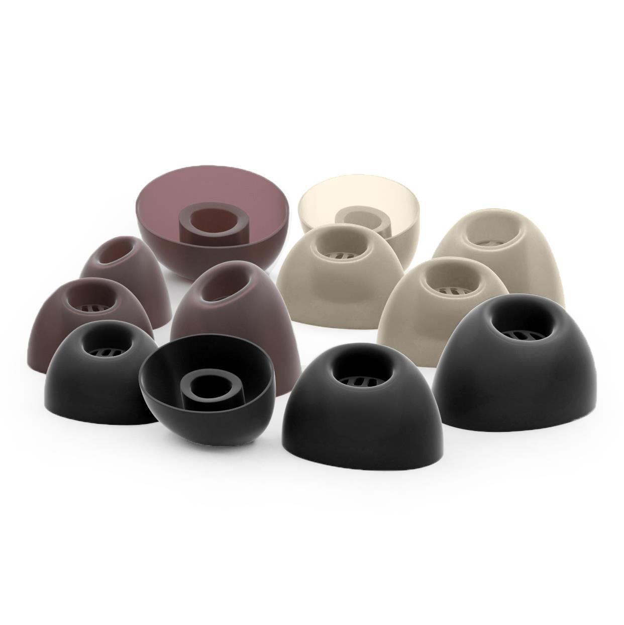 Jabra Elite 75t Cuscinetti Di Ricambio In Silicone Per Jabra Elite 8 Active - 6 Paia In 3 Misure (S, M, L), Morbidi, Impermeabili E Stabili Durante Lo Sport Gommini Cuffie In Ear