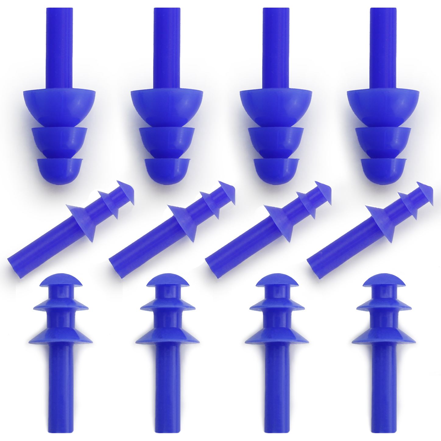 Soft Silicone Ear Plugs Reusable Swimming Sports Reduce Noise Work