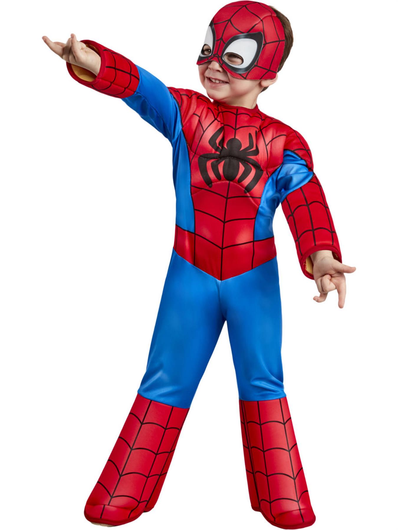 Kleinkind Kind offizielles Marvel Deluxe Spider Man Kostüm - Bild 7 von 7