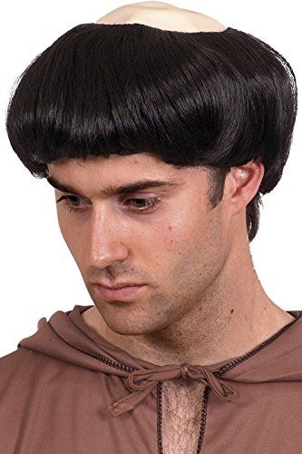 Adult Brown Monk Friar Tuck Cassock Fancy Dress Costume - Picture 6 of 6