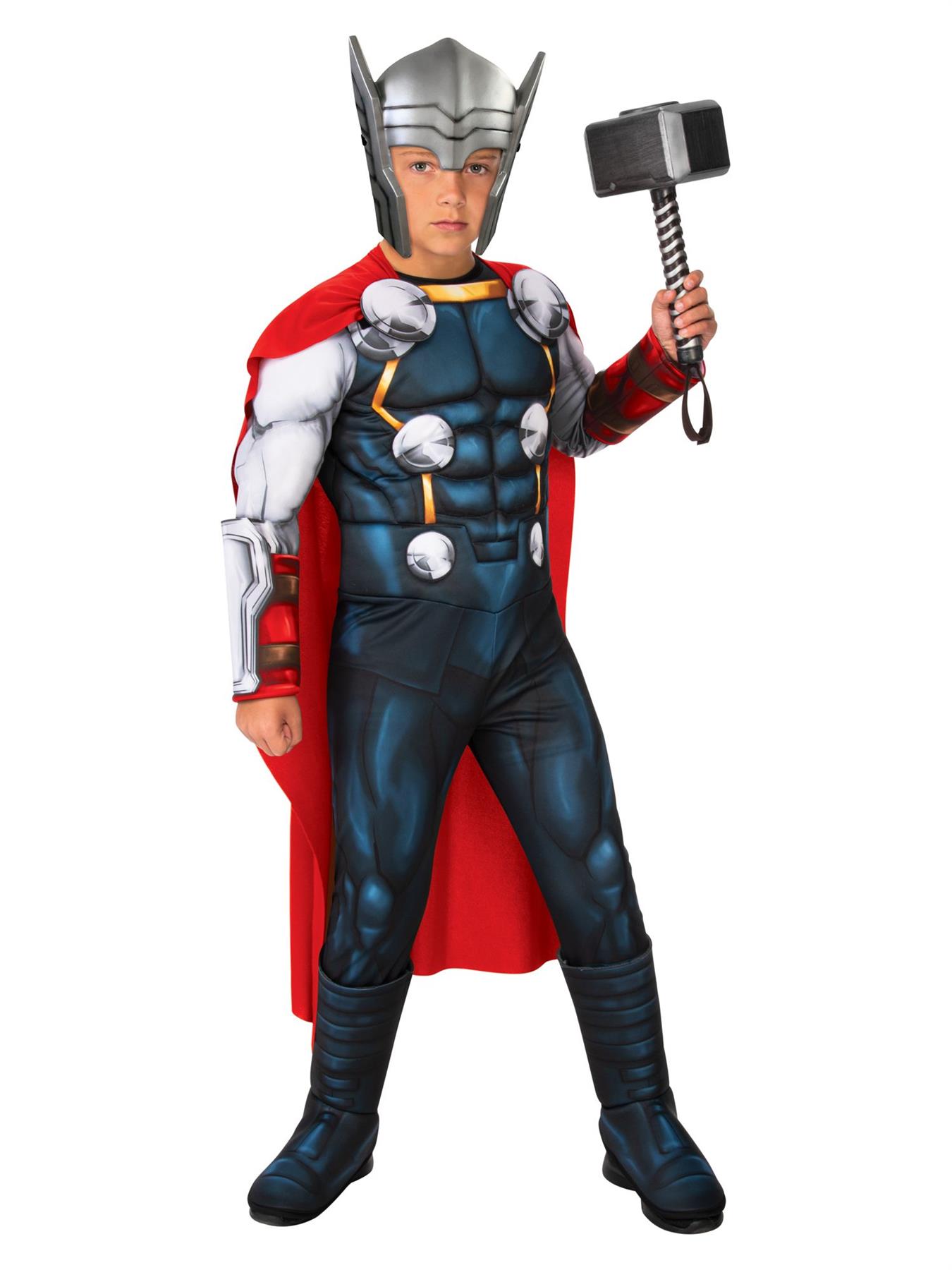 Disfraz de superhéroe oficial de lujo para niños de Thor Comics día del libro - Imagen 3 de 7