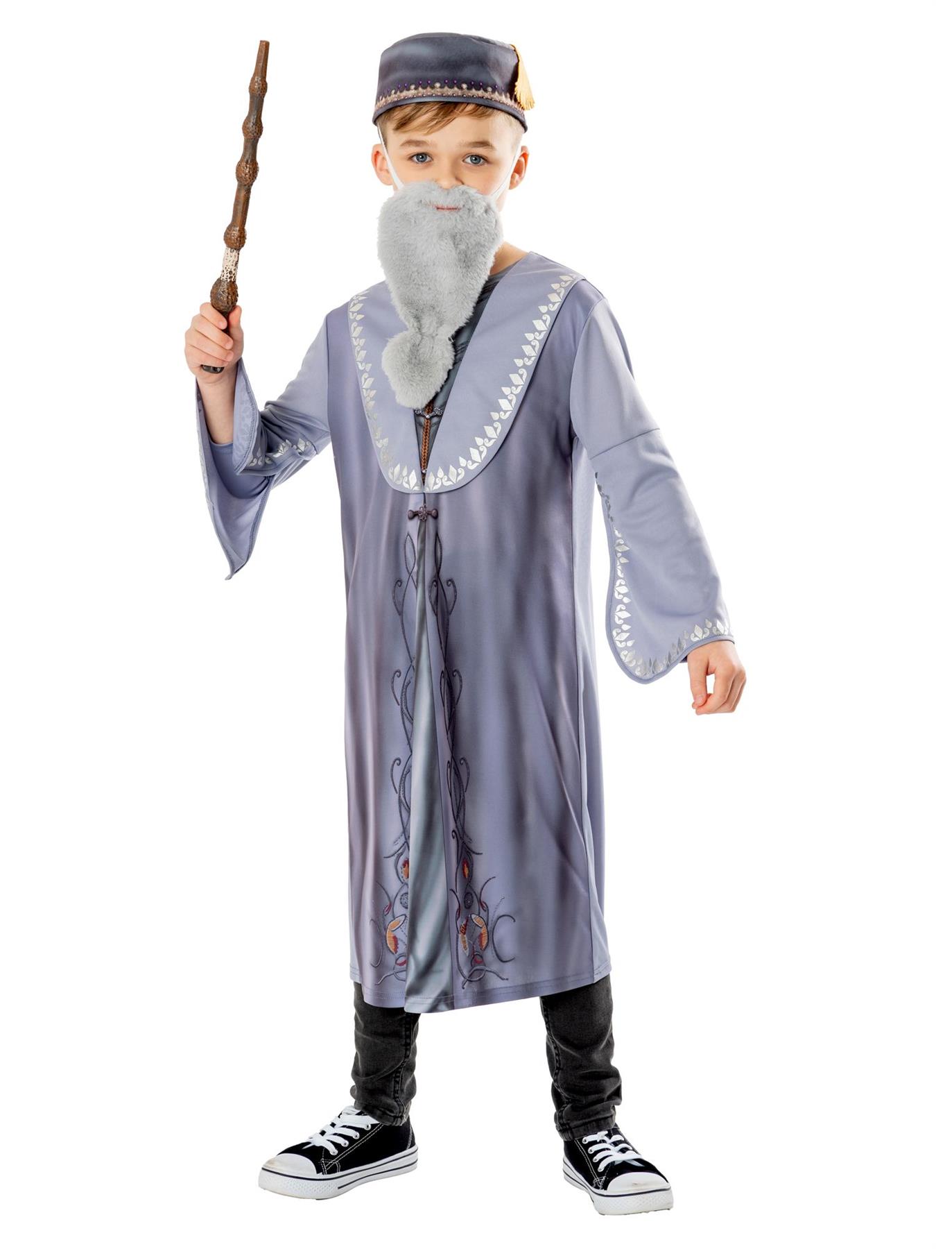 Child Official Dumbledore Hogwarts Headmaster Book Week Fancy Dress Costume - Picture 6 of 8