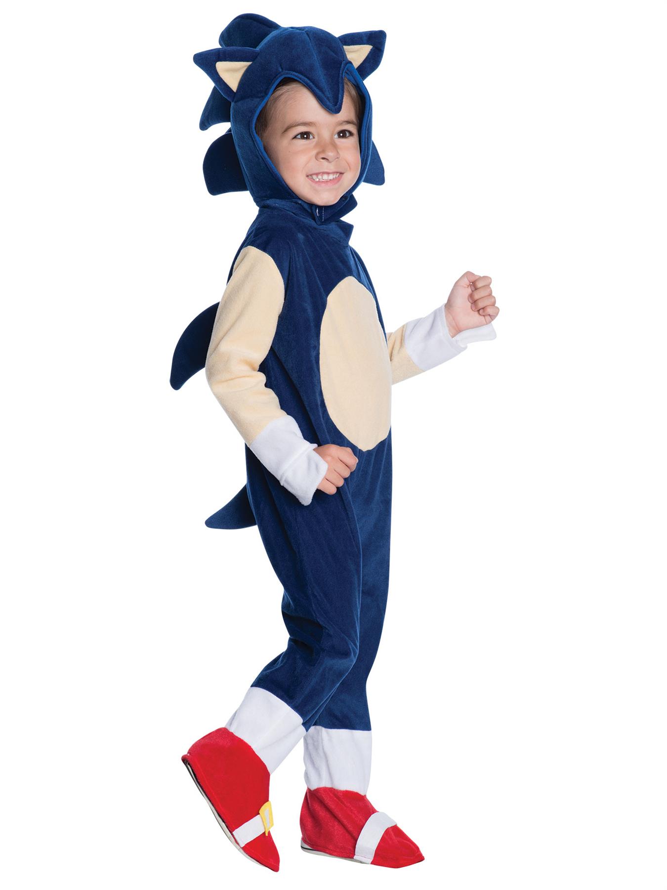 Child Toddler Sonic the Hedgehog Official Fancy Dress Costume Romper - Picture 5 of 5