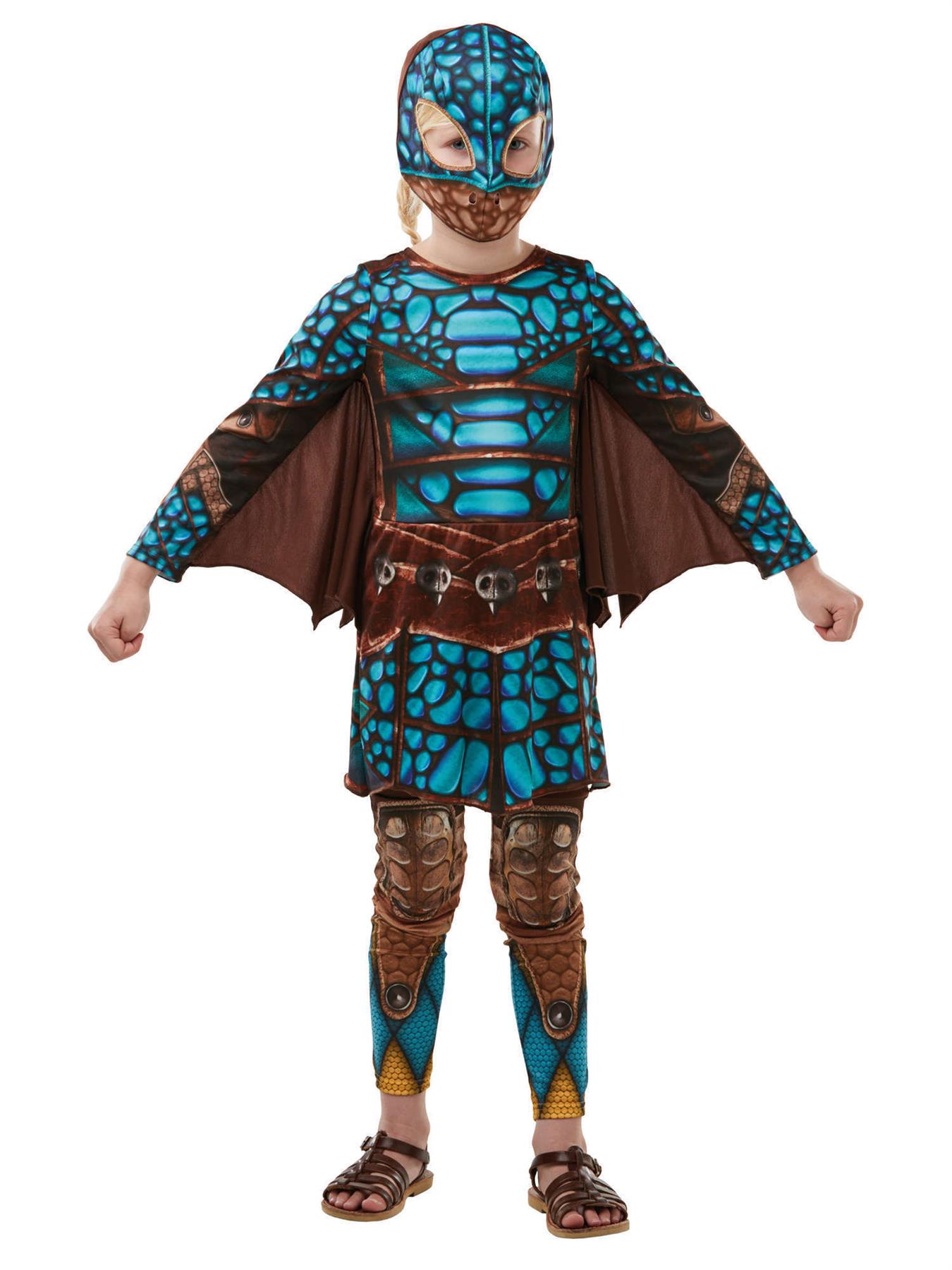 Kids Official Battlesuit Astrid How To Train Your Dragon Fancy Dress Costume - Picture 4 of 7